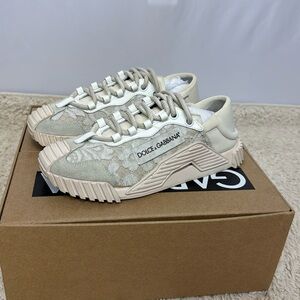 Dolce &‎ Gabbana Super King Sneakers Size 9 Beige Women’s